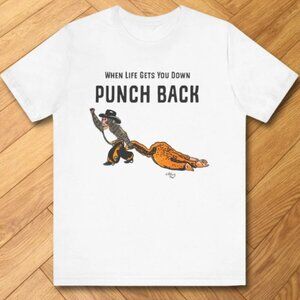 Punch Monkey Animal Graphic T-Shirt